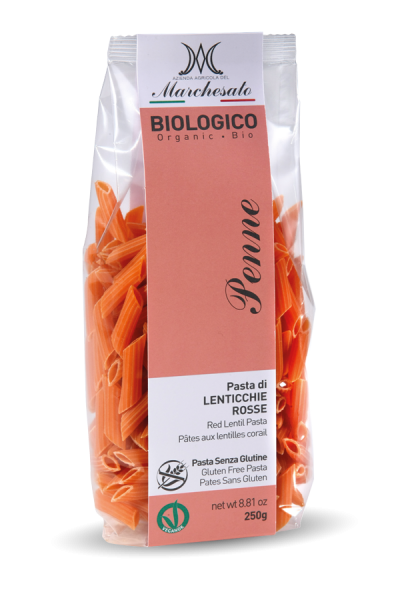 Pasta BIOLOGICA di LENTICCHIE ROSSE - Le Bontà del Marchesato
