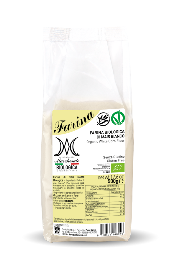 ORGANIC WHITE CORN flour - Le Bontà del Marchesato