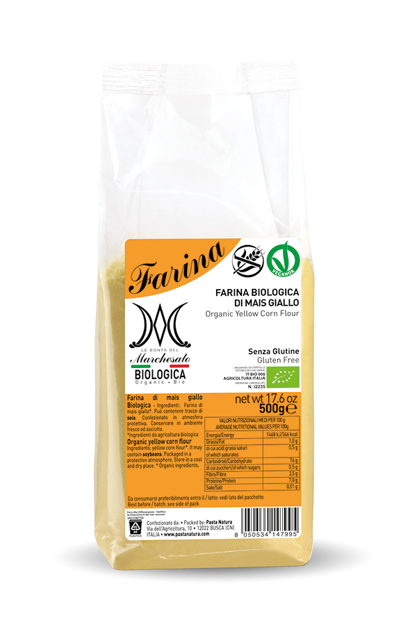 Farina BIOLOGICA di MAIS GIALLO - Le Bontà del Marchesato